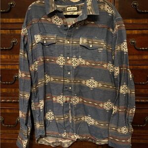 Ariat Retro Fit Pearl Snap Flannel Shirt